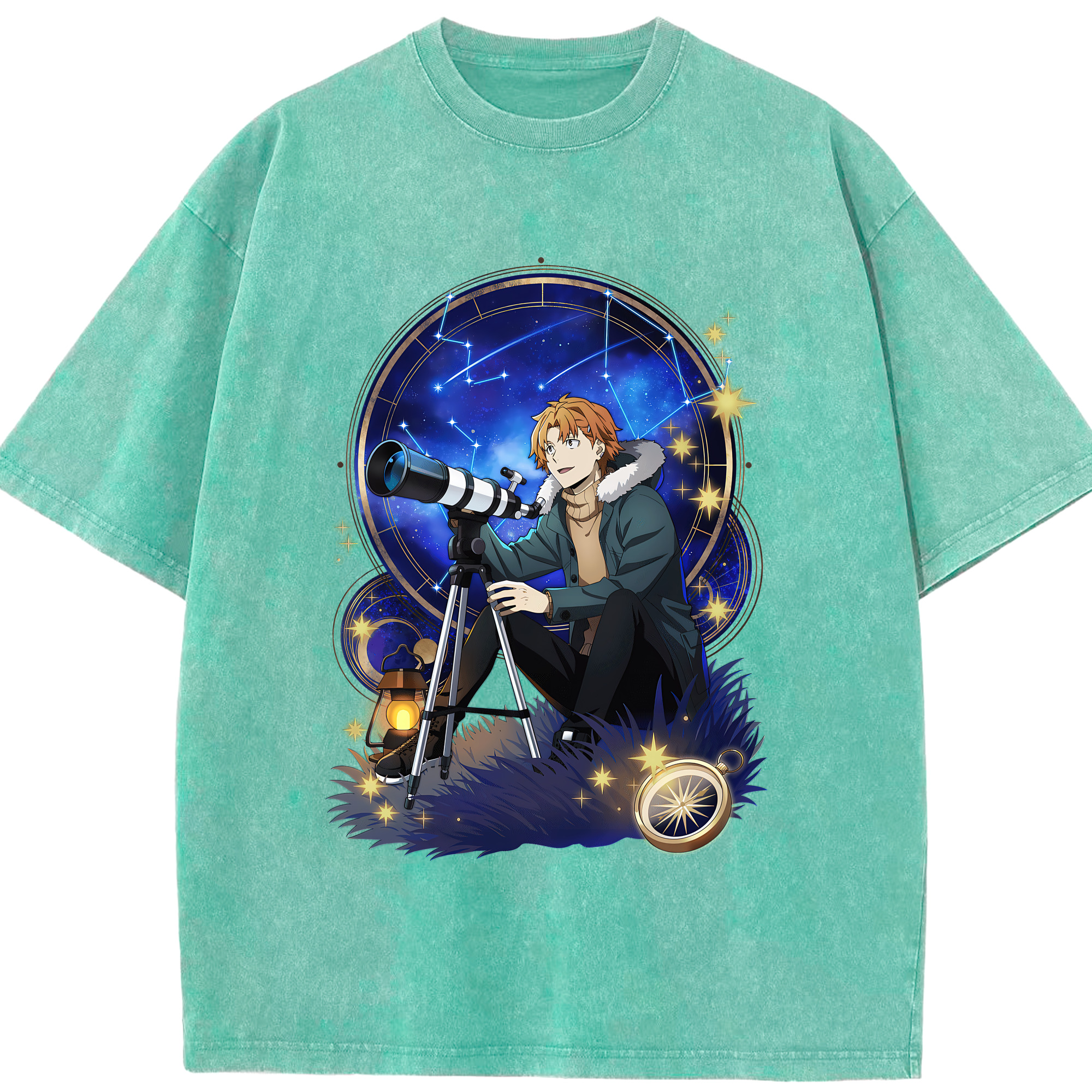 （画像用） 文豪ストレイドッグス Bungo Stray Dogs 綿100% ヴィンテージ風 半袖Tシャツ（フロントプリント）